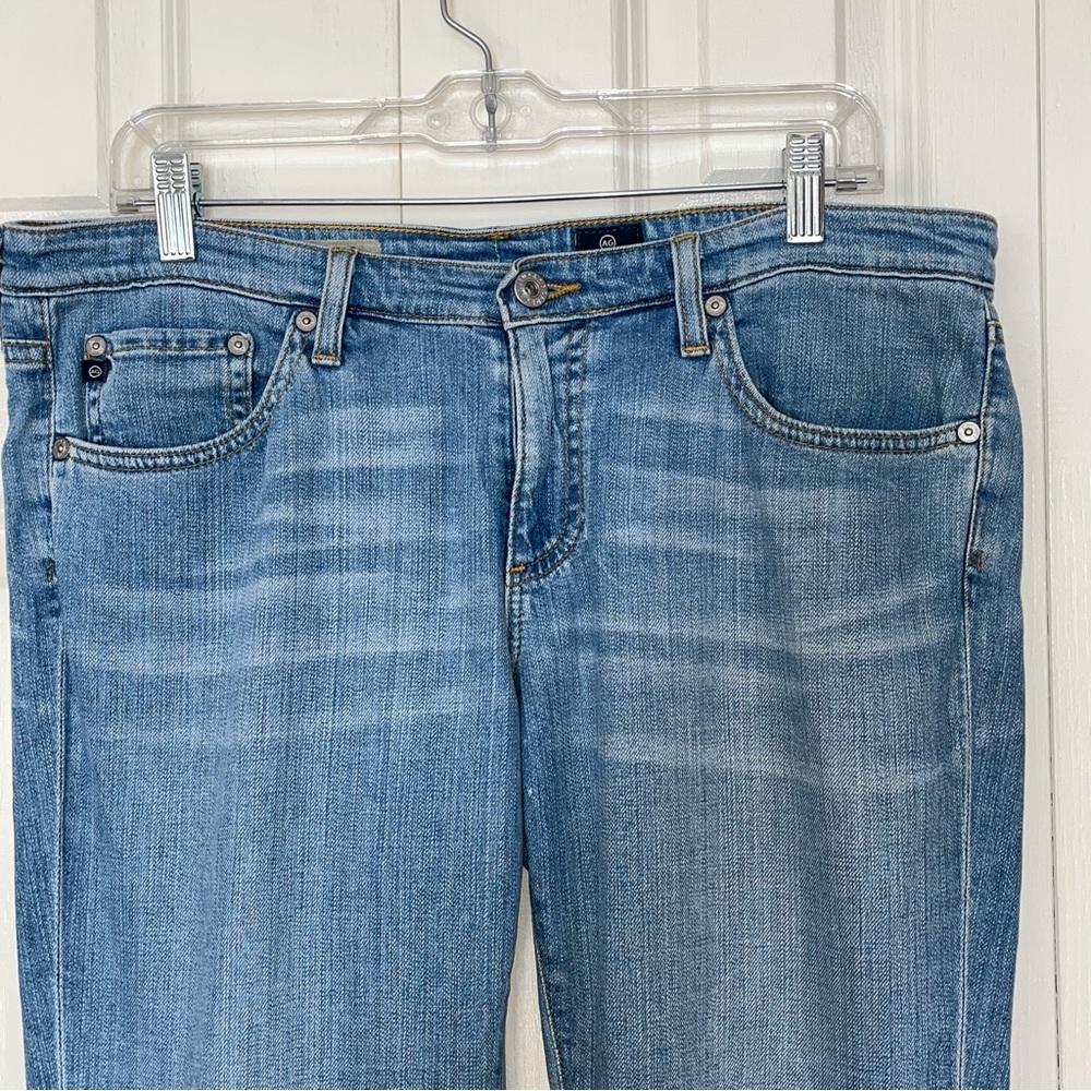 AG The Stevie Slim Straight Jeans Women's Light Wash Size 31 Made In USA Premium - Picture 2 of 8